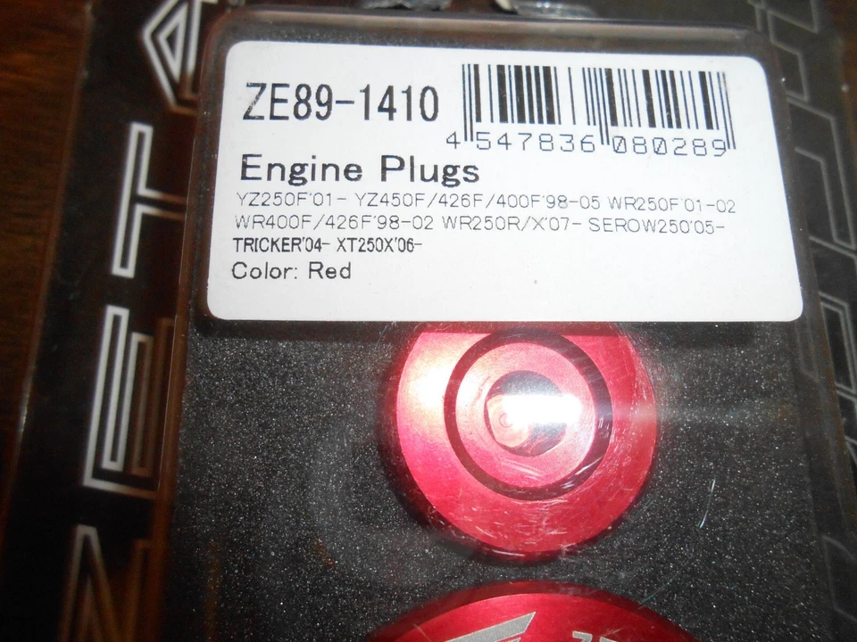 Enchufes de motor Zeta/rojo/ZE89-1410 Foto 2 de 2