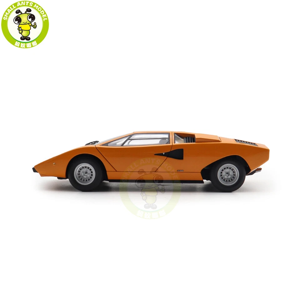 1/18 Lamborghini Countach LP400 AUTOart 74647 Naranja Diecast Modelo Coche Foto 3 de 4