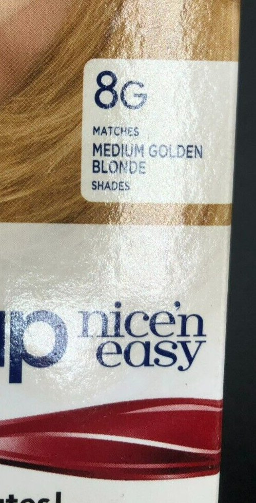 (LOT OF 2)  Clairol Root Touch up #8G Medium Golden Blonde shade Nice n' Easy