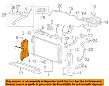 GM OEM 13-19 XTS Cooling Radiator Components-Side Seal 20942543