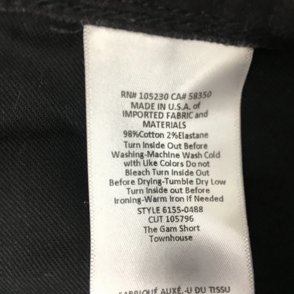 Pantalones cortos de mezclilla CURRENT ELLIOTT para mujer talla 30 Townhouse negros THE GAM borde crudo Foto 4 de 4