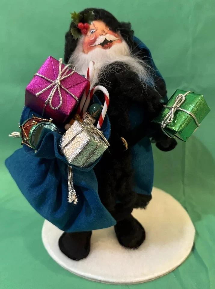 Muñeca Coleccionable Annalee 1997 10” “True Blue” Papá Noel Edición Coleccionista Foto 3 de 4