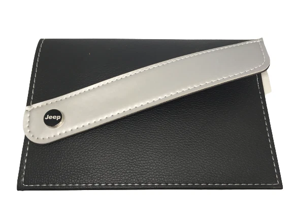 PORTA DOCUMENTI Auto Per JEEP Compatibile Portadocumenti Libretto Finta Pelle - Immagine 2 di 4