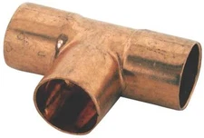 NEW LOT OF (5) ELKHART 32818 USA COPPER 1" TEE SWEAT PLUMBER FITTINGS 4213039