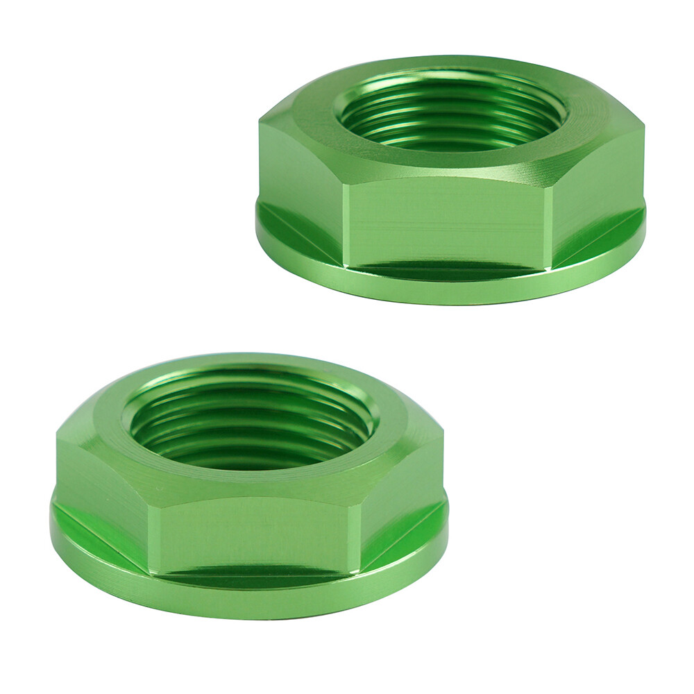 CNC Front & Rear Wheel Axle Nuts For Kawasaki KX250 2019-2021