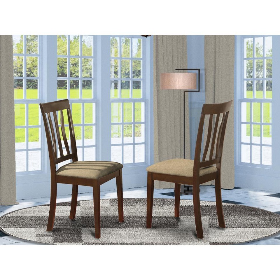ANC-CAP-C Antique dining room chair for kitchen With Cushion Seat in ...