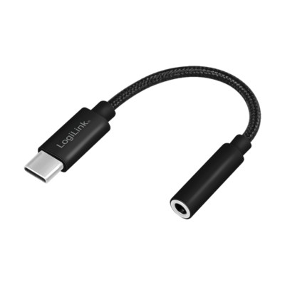 USB C auf AUX 3,5mm Musik Type C Kabel Klinke Handy Adapter Audio Kopfhörer Log