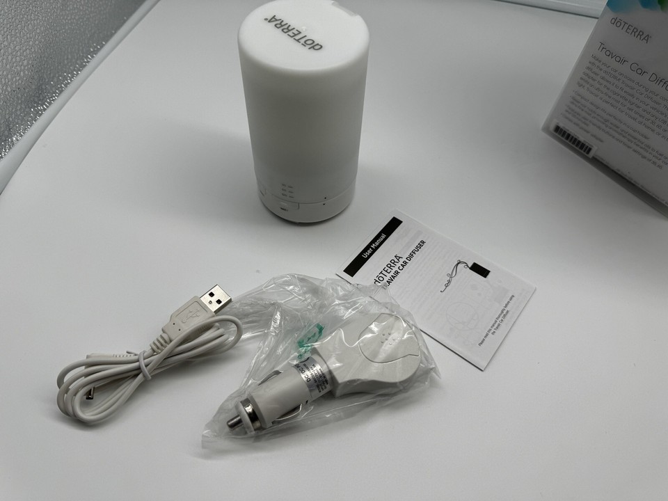doTERRA Travair Car Diffuser Mini Diffuser With Car Adapter Essential ...