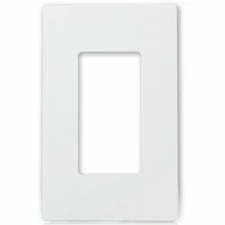 The Wires Zone GFCI Rocker Switch Outlet Screwless Decorator Wall Plates - White