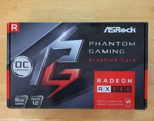 Asrock Phantom Gaming D Radeon Rx580 Oc 8gb Gddr5 Graphic Card In Original Box