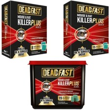 Deadfast Mouse & Rat Killer Sachets Blocks Traps Rodent Poison