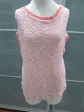 Splendid Open Weave Sleeveless Knit Top Tunic Size L 