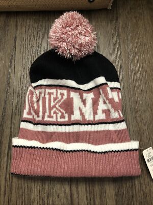 NWT Pink Designer Winter‎ Beanie NWOT PINK Victorias Secret Winter Hat with | Mercari main image 4