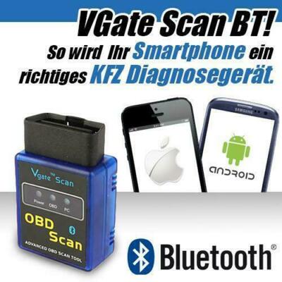V-1 Mini OBD2 Bluetooth Adapter für PC Laptop Android usw für KFZ Diagnose ...