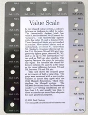 Munsell-Accurate Value/Gray Scale for Artists, Designers, Quilters, etc.