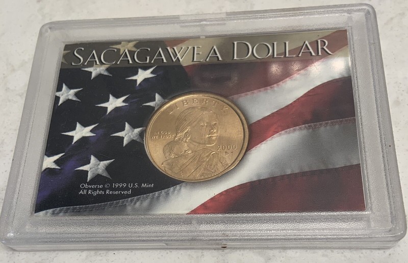 2000 D Sacagawea Native American Dollar Coin. US Minted Coin