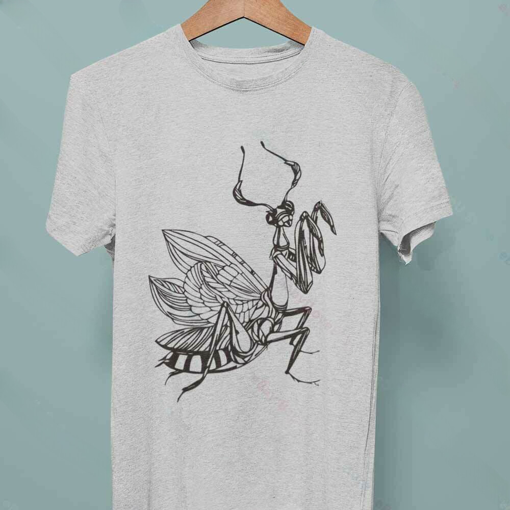 Henna Praying Mantis T Shirt Nature Entomology Insect Bugs Art Men Tee Shirt