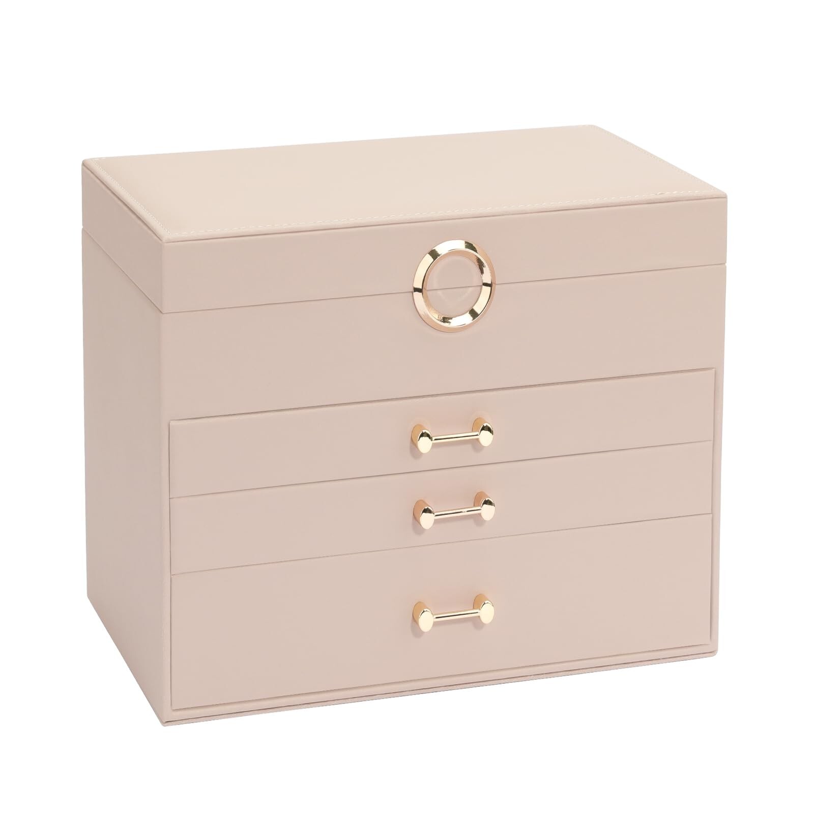 Jewelry Organizer Box with Mirror, Large Jewelry Organizers and Storage, Jewe...