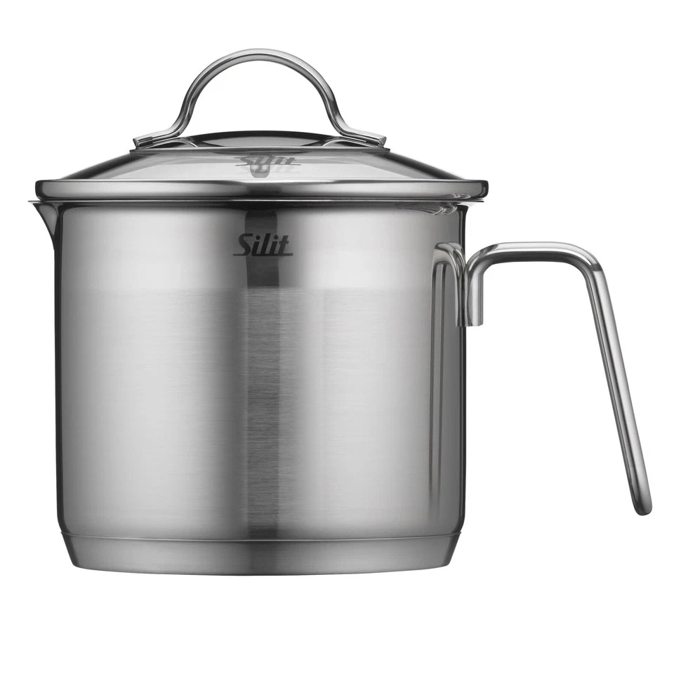 Achat Milchtopf Induktion mit Glasdeckel 14 cm hoher Kochtopf 17l Edelstahl t... - Bild 4 von 4