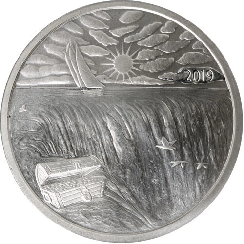 2019 - 1 oz .999 Fine Silver Ends of the Earth Silverbug Island Silver Round