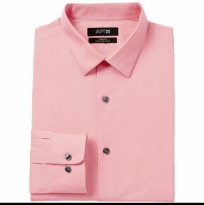 Apt. 9 Dress Shirt Pink Size 17 32/33 