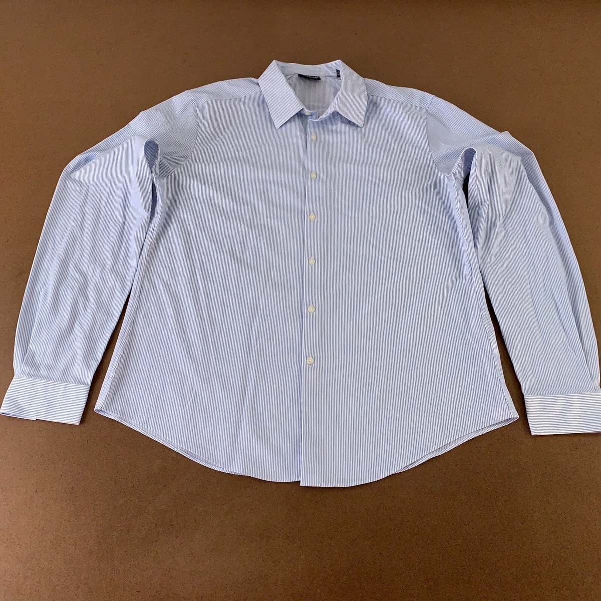 Van Heusen White Striped Dress Shirts for Men for sale | eBay
