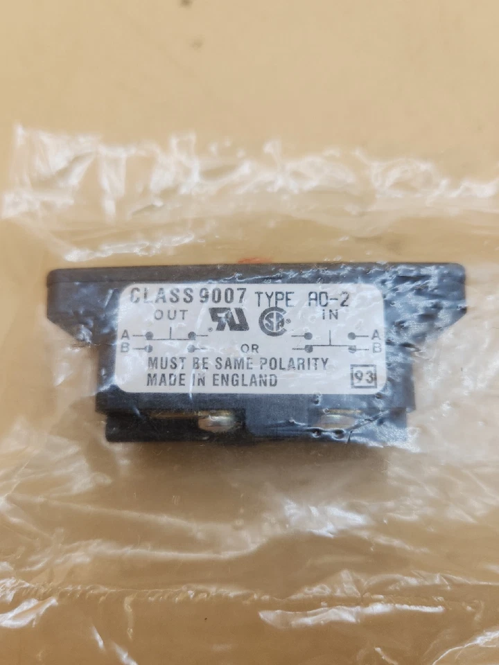 Interruptor Industrial SQUARE D 9007AO2 Polo Único Doble Tiro 15A Botón AO-2 Nuevo Foto 2 de 4