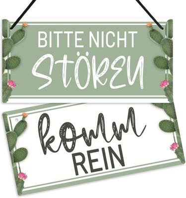 Decor Bitte Nicht Stören Schild, Komm Rein Türschild, Wendbares doppelseitiges P