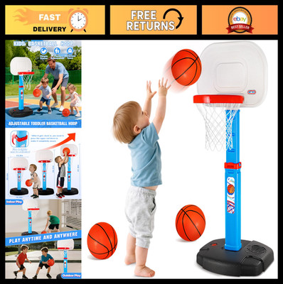 Height Adjustable Toddler Basketball Hoop - Indoor/Outdoor Mini Goal with 3 Ball