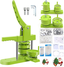 DIY Button Maker Machine - 1.25"  2.25" Sizes, 200 Supplies  2 Cutters
