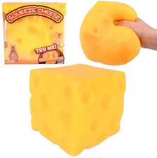 GIANT Squeeze Cheese Squishy Toy Stress Relief Fidget NEW FAST SHIP