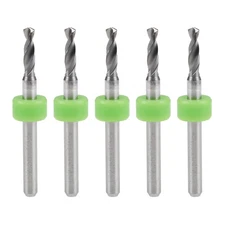 2.5mm Tungsten Carbide CNC Engraving Print Circuit Board PCB Drill Bits 5 Pcs