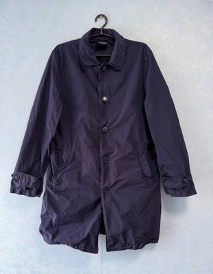 Aspesi Nylon Coat Trench Jacket Navy Blue Men's Size: M
