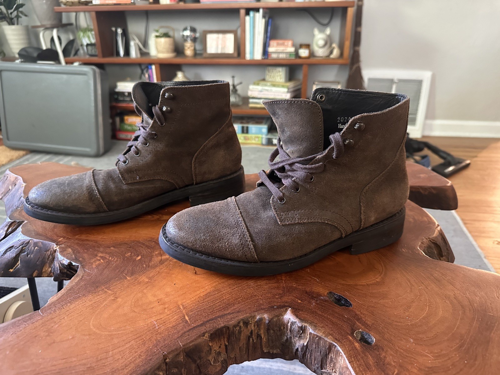 Thursday Boot Company Captain Toe Capped Suede Men’s Lace Up Boots US 9.5