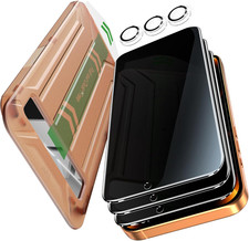 3 Pack for Iphone 17 Pro Max Privacy Screen Protector Tempered Glass + 1 Set Cam