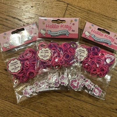3 Packungen Sanrio Hello Kitty - 150 Webband für Geschenktüten Hello Kitty Charms