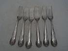 6 VINTAGE GORHAM STERLING "LANCASTER" DINNER FORKS