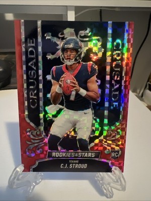 2023 Panini Rookies & Stars - Crusade C.J. Stroud #CR-12 Red Plaid Prizm (RC)