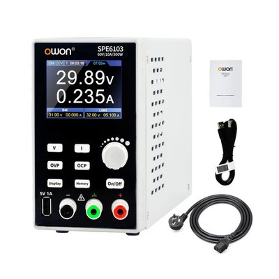 OWON SPE6103 Programmable Lab Power Supply (0-60V 0-10 A), 300w Bench DC Powe...