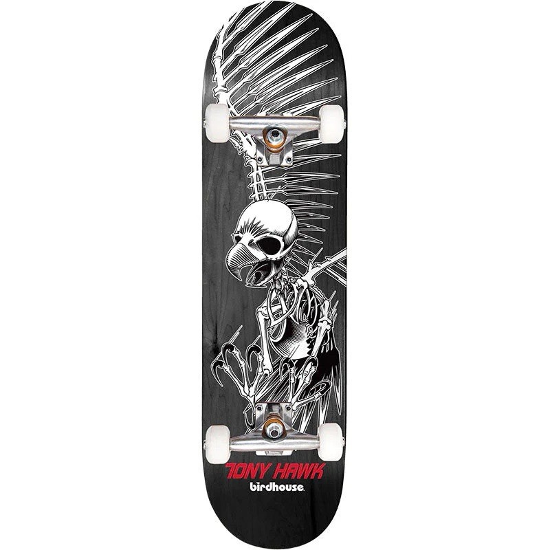 Tony Hawk Birdhouse 8" Full Skull Complete Skateboard
