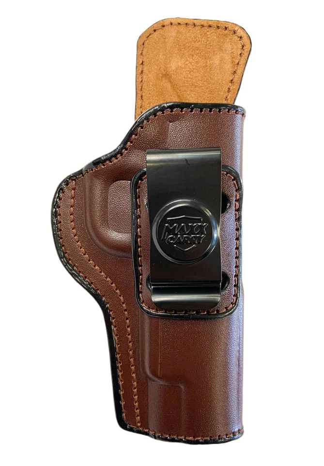 1911 5" FULL SIZE (Colt/Kimber/Springfield) IWB Brown Full Grain Leather Holster - Image 3 of 4