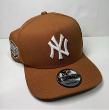 New York Yankees New Era Tan 9FIFYY A-Frame World Series Patch MLB Snapback Hat
