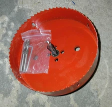 6 Inch (152mm) M42 Bi-Metal Hole Saw, Hex Shank Hole Saw Drill Bit with Spring