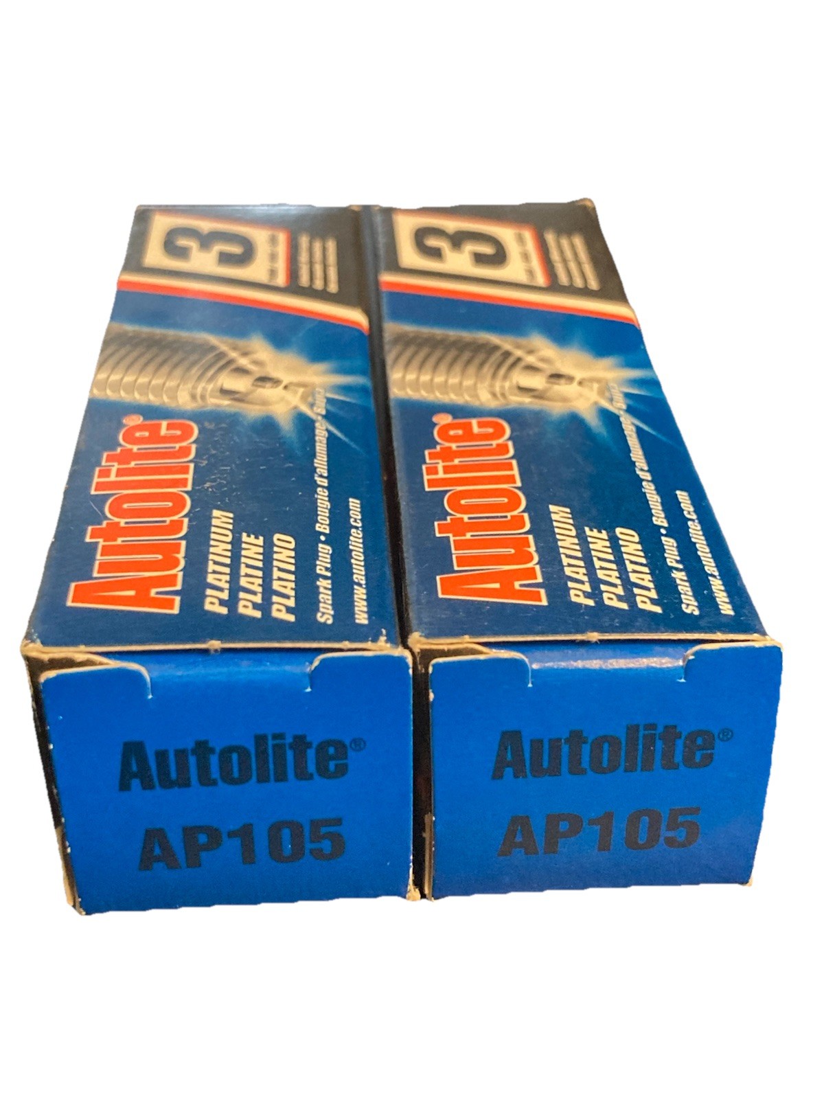Autolite AP105 Platinum Spark Plug Set - 0.050 Gap 2 Pieces NGK 3186