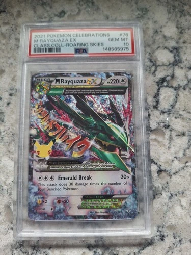 PSA 10 M RAYQUAZA EX 76/108 CELEBRATIONS CLASSIC COLLECTION POKEMON
