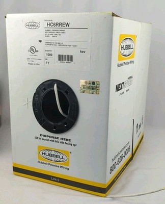 Hubbell Premise Wiring NextSpeed Link 6 Cable 4P 23 AWG CMR 75C Riser 1000 FT