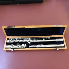 1960 VINTAGE W.S. HAYNES   SOLID SILVR FLUTE, HAND-MADE PLATEAU "GOLDEN AGE"