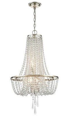 Crystorama Lighting Group ARC-1907-CL-MWP Arcadia 4 Light 18''W - Silver