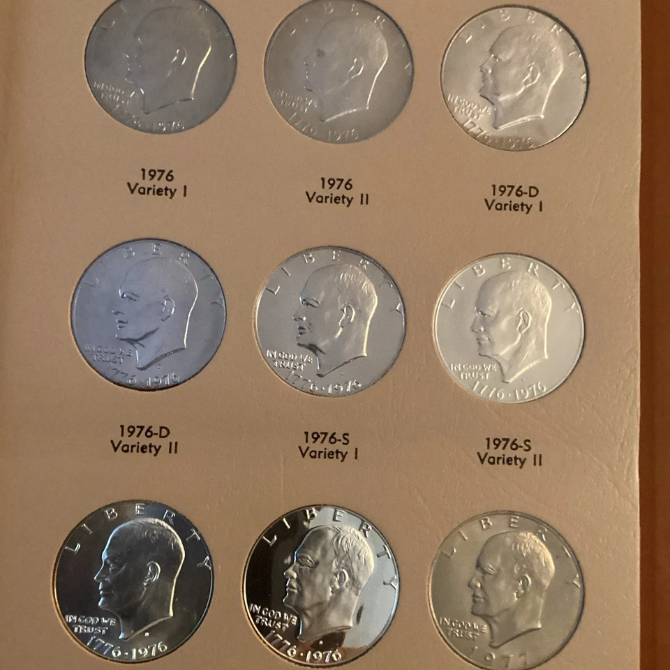 1971-1978 Eisenhower Dollar Complete Set w/Album, incl All Silver & Proofs 32 pc - Image 2 of 3