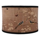 Drum Lamp Shade E27 Vintage Lampshade Birds Flower Chandelier Lamp Replaceabl...